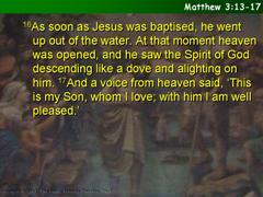 Matthew 3:13-17