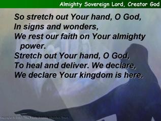 Almighty Sovereign Lord, Creator God