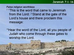 Jeremiah 7:1-16