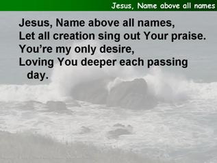 Jesus, Name above all names
