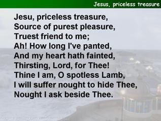 Jesus, priceless treasure