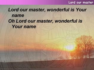 Lord our Master