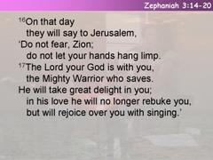 Zephaniah 3:14-20