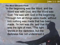 John 1:(1-9), 10-18