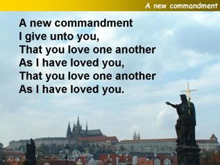 A new commandment,