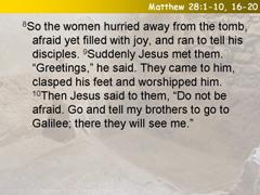 Matthew 28:1-10,16-20
