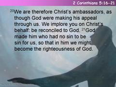 2 Corinthians 5:16-21