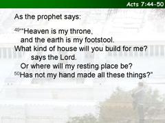 Acts 7:44-50