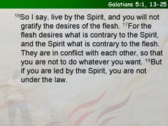 Galatians 5:1, 13-25