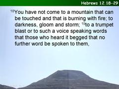 Hebrews 12.18-29