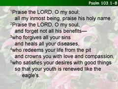 Psalm 103.1-8