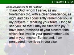 2 Timothy 1.1-14