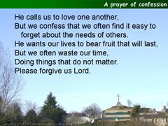 A prayer of confession